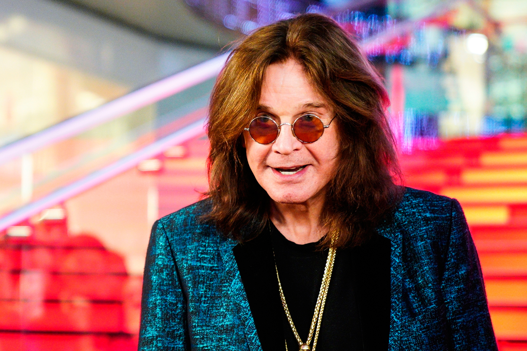 5516367 01.06.2018 Singer Ozzy Osbourne during a ceremony to sign his star on the Walk of Fame at the Vegas Crocus City. Vladimir Astapkovich / Sputnik via AP