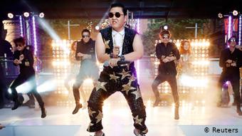 Psy performing Gangnam Style 